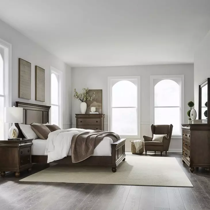 Rustic Traditions Rustic Cherry Panel Bedroom Set