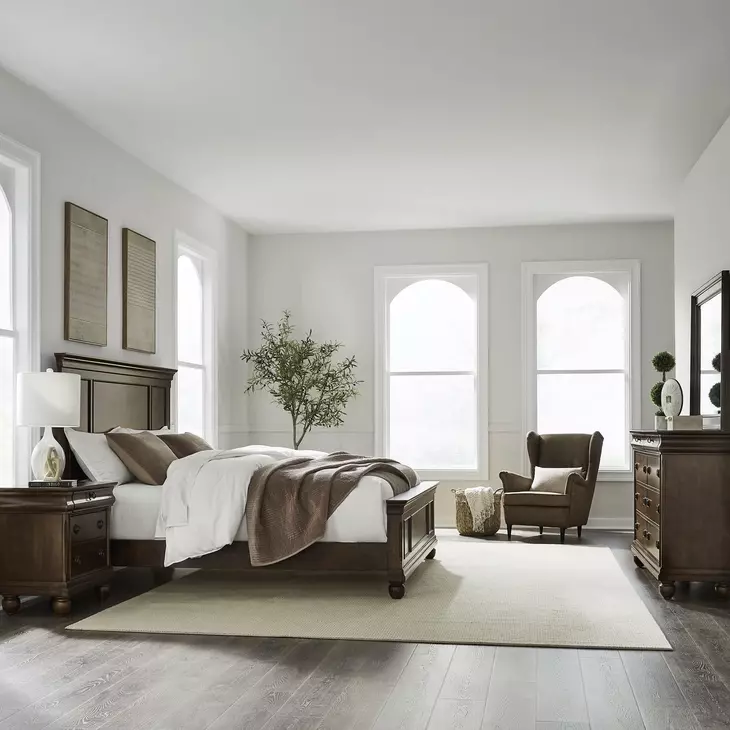 Rustic Traditions Rustic Cherry Panel Bedroom Set