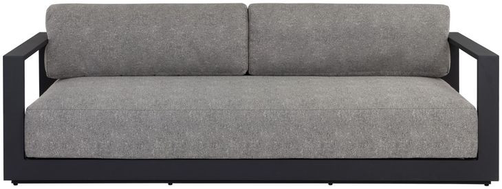 Tavira Lanikai Salt and Pepper 89" Performance Fabric Outdoor Sofa