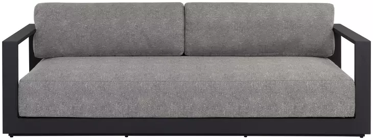 Ornelle Lanikai Salt and Pepper 89" Performance Fabric Outdoor Sofa