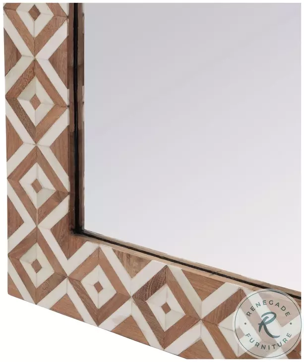 Verona Brown And Tan Wall Mirror