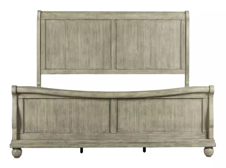 Rustic Traditions Saddle Tan California King Sleigh Bed