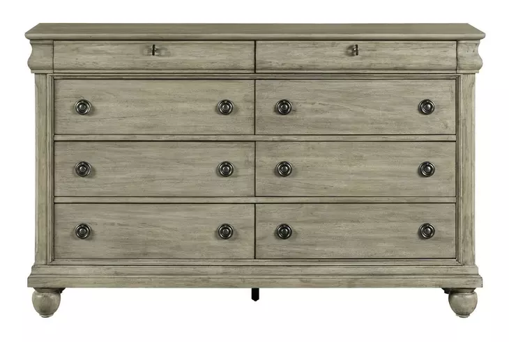 Rustic Traditions Saddle Tan 8 Drawer Dresser