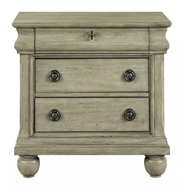 Rustic Traditions Saddle Tan 3 Drawer Nightstand