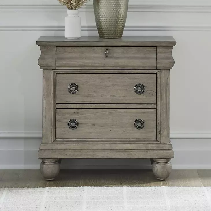 Rustic Traditions Saddle Tan 3 Drawer Nightstand