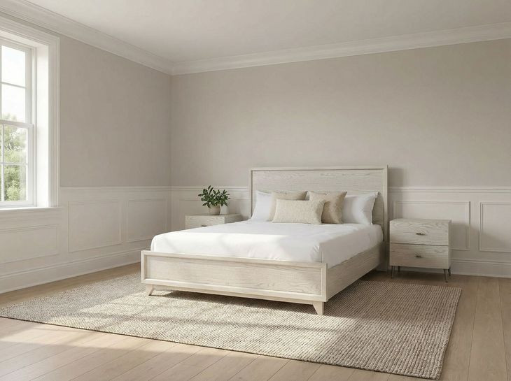 Zest Light Oak Platform Bedroom Set