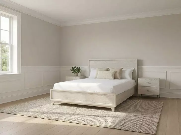 Zest Light Oak Platform Bedroom Set