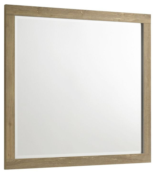 Newhall Vintage Oak Melamine Rectangular Dresser Mirror