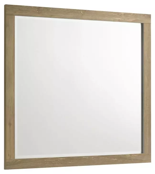 Newhall Vintage Oak Melamine Rectangular Dresser Mirror