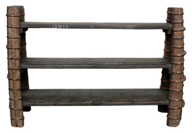 Reclaimed and Reframed Brown Bookcase