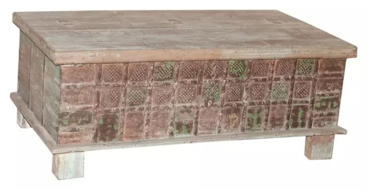 Reclaimed Brown Rectangular Coffee Table