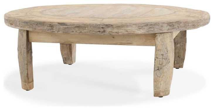 Alta Antique White Round Coffee Table