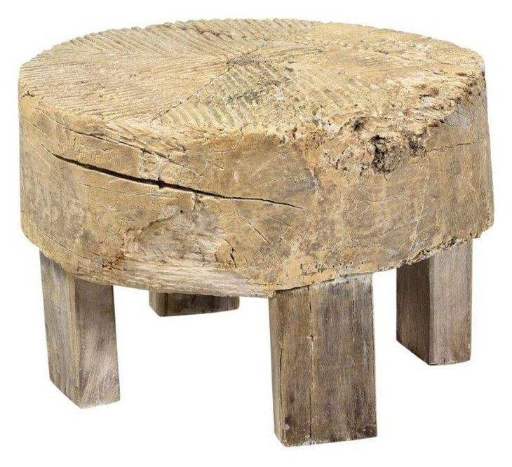 Alta Antique White Round Small End Table