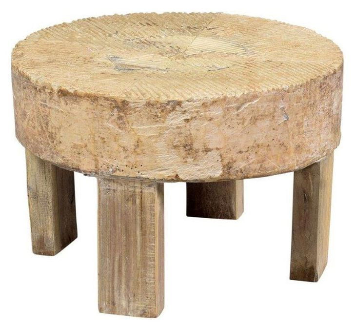 Alta Antique White Round Medium End Table