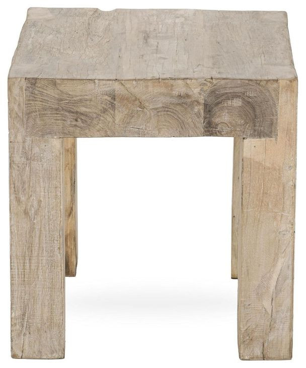 Giza Butterwood Blend Rectangular End Table