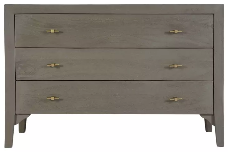 Rockport Warm Gray 3 Drawer Dresser