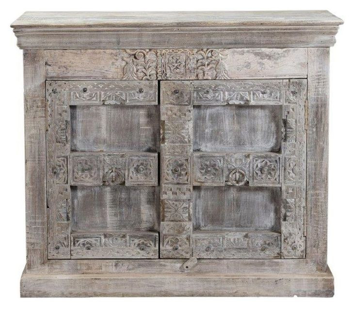 Alta Antique White 2 Door Accent Cabinet