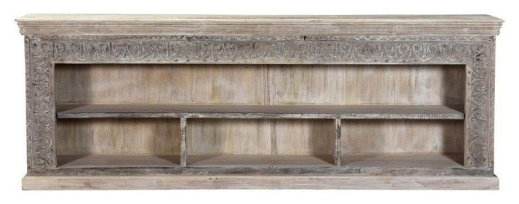 Alta Antique White Large Bookcase