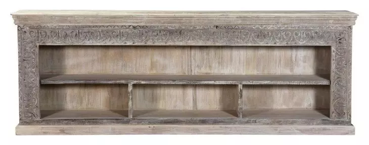 Alta Antique White Large Bookcase