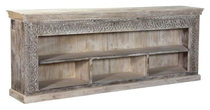 Alta Antique White Large Bookcase