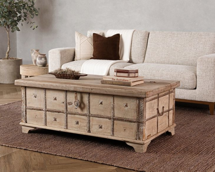 Alta Antique White 49" Coffee Table