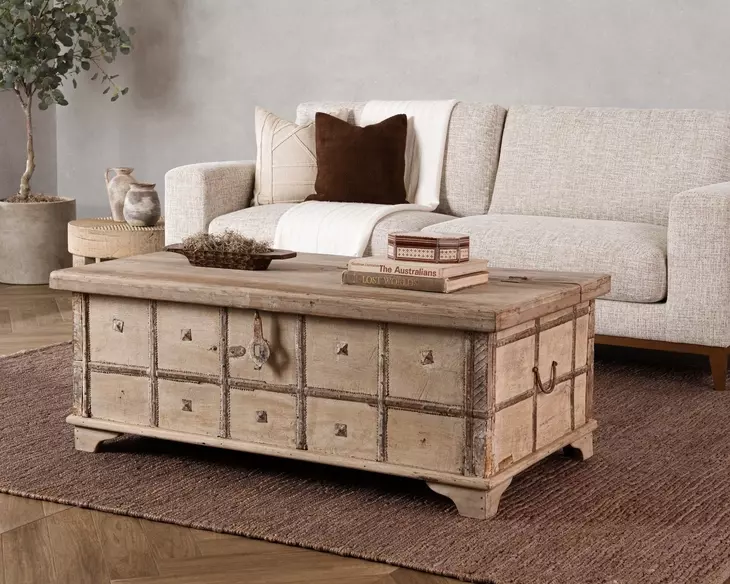Alta Antique White 49" Coffee Table