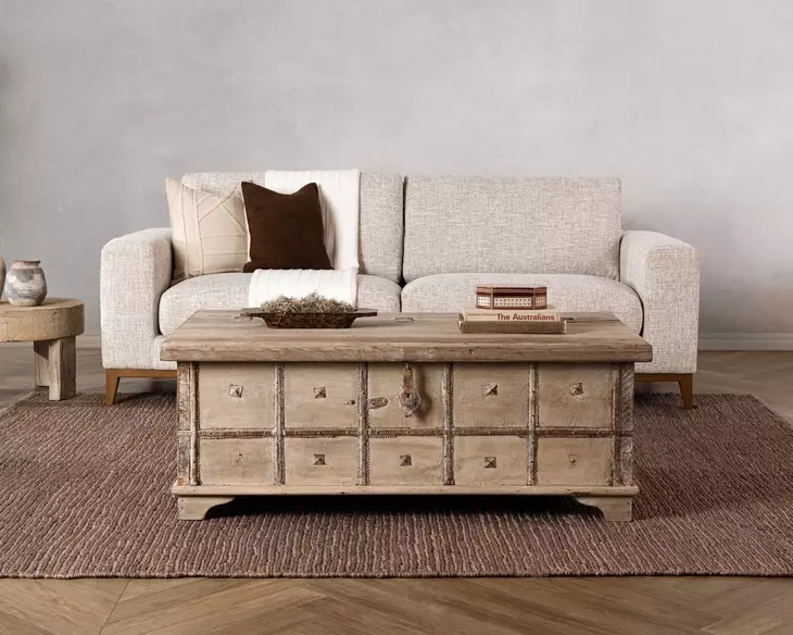 Alta Antique White 49" Coffee Table