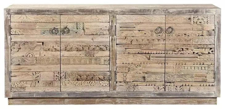 Alta Butterwood Blend 4 Door Accent Cabinet