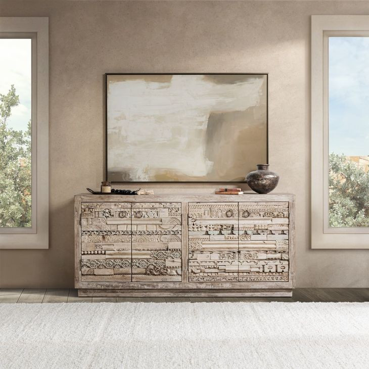 Alta Butterwood Blend 4 Door Accent Cabinet