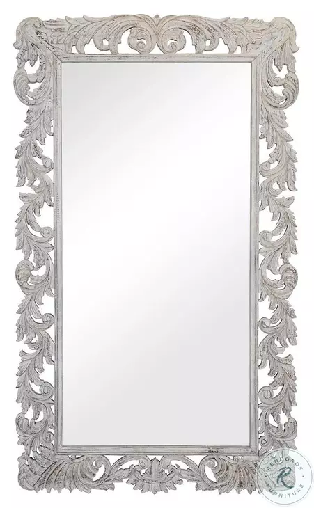 Sophia White Accents Mirror