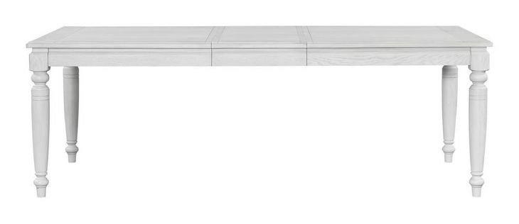 Clover Ridge Whitewash Extendable Dining Table