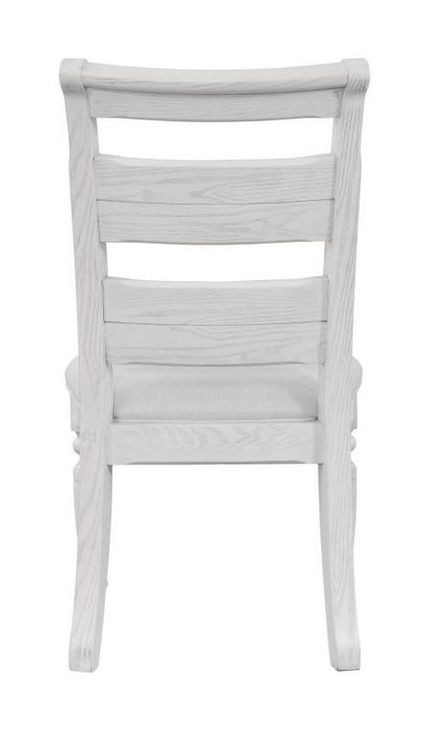 Clover Ridge Whitewash Ladder Back Side Chair Set of 2