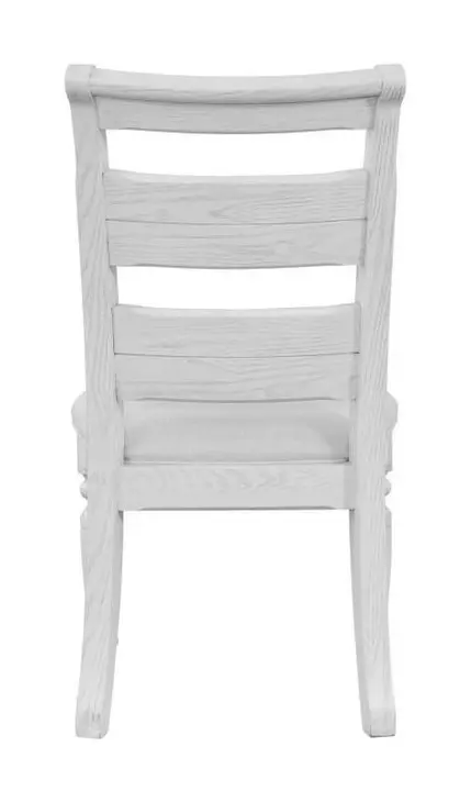 Clover Ridge Whitewash Ladder Back Side Chair Set of 2