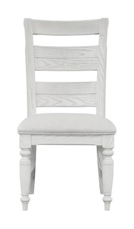 Clover Ridge Whitewash Ladder Back Side Chair Set of 2