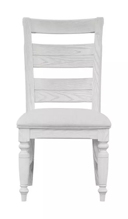 Clover Ridge Whitewash Ladder Back Side Chair Set of 2