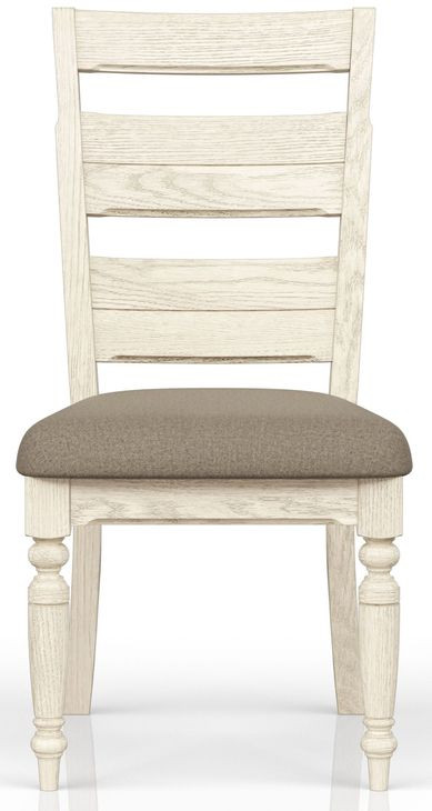 Clover Ridge Whitewash Ladder Back Side Chair Set of 2