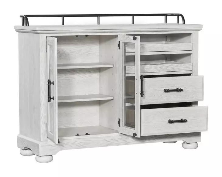 Clover Ridge Whitewash Extendable Dining Room Set