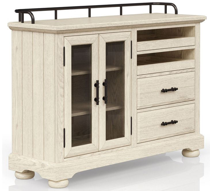Clover Ridge Whitewash Counter Height Set