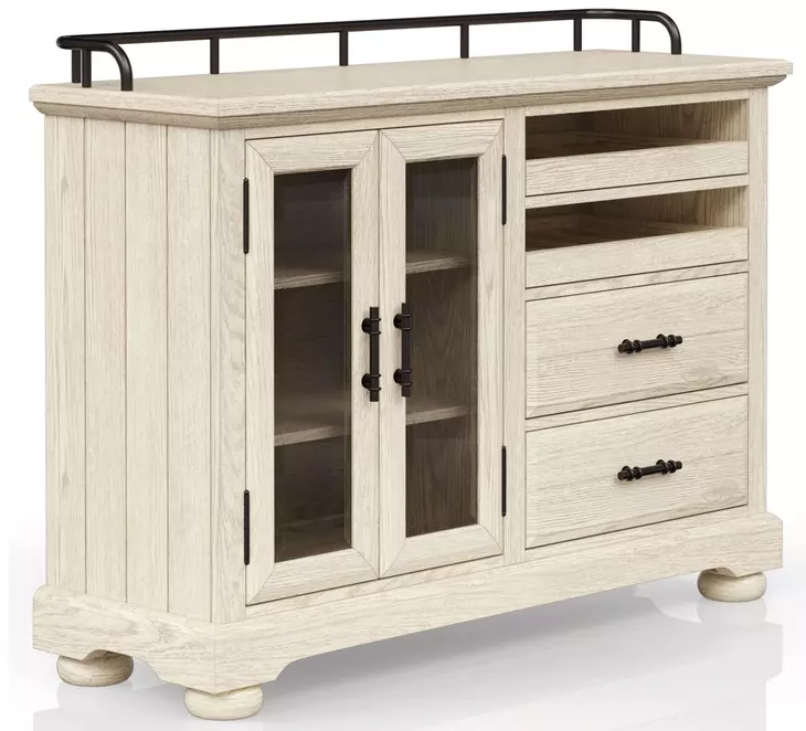 Clover Ridge Whitewash Counter Height Set