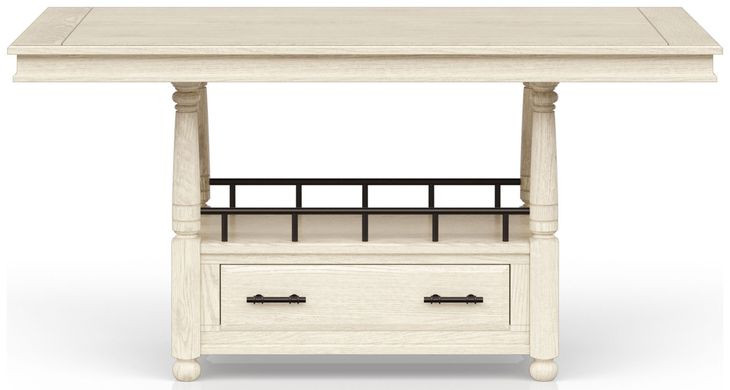 Clover Ridge Whitewash Counter Height Table