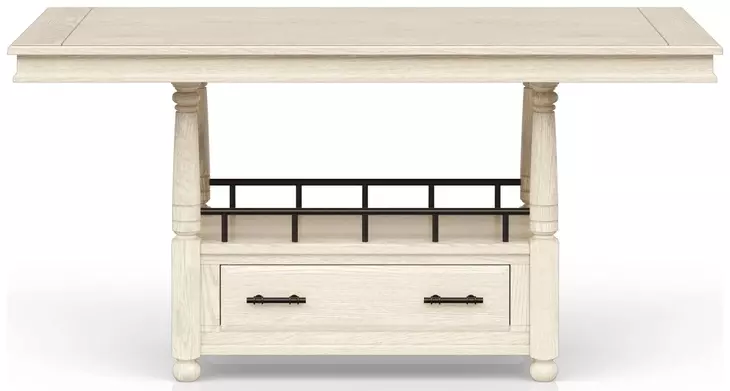Clover Ridge Whitewash Counter Height Table