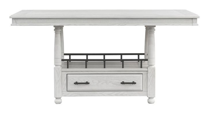 Clover Ridge Whitewash Counter Height Table