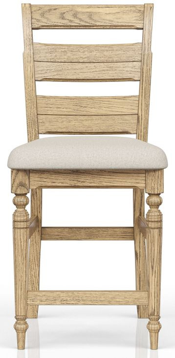 Clover Ridge Carmel Ladder Back Counter Stool Set of 2