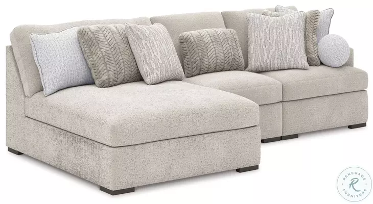 Snodoodle Arctic 3 Piece Sectional with Armless Chaise