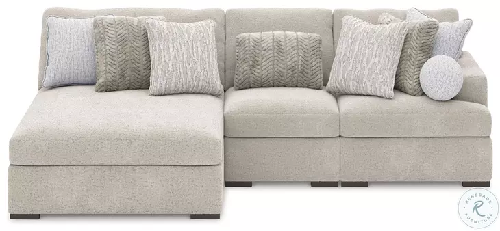 Snodoodle Arctic 3 Piece Sectional with Armless Chaise