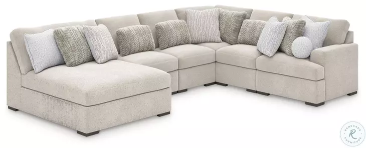 Snodoodle Arctic 6 Piece Sectional with Chaise