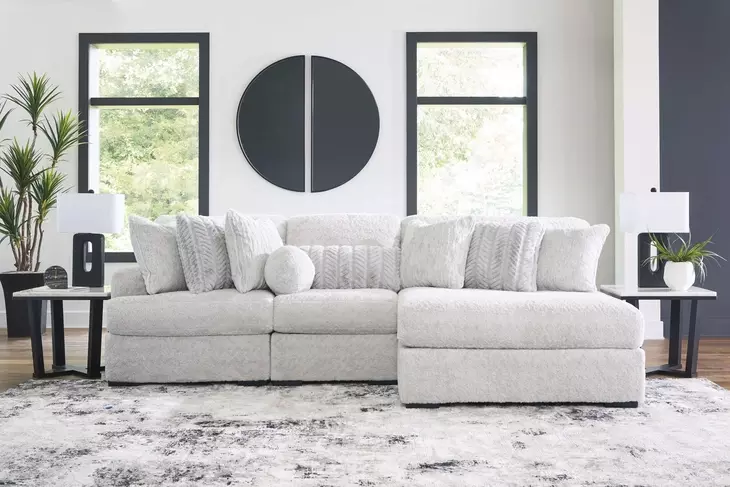 Snodoodle Arctic 3 Piece Sectional with Chaise