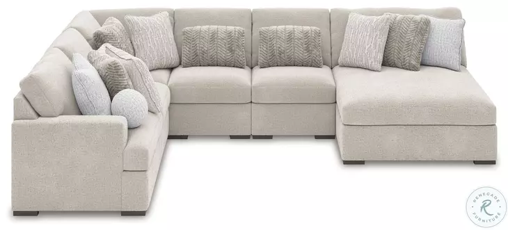 Snodoodle Arctic 6 Piece Sectional with Armless Chaise