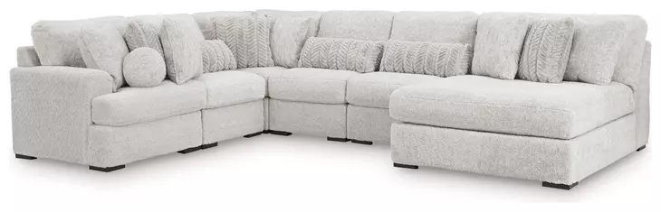 Snodoodle Arctic 6 Piece Sectional with Armless Chaise