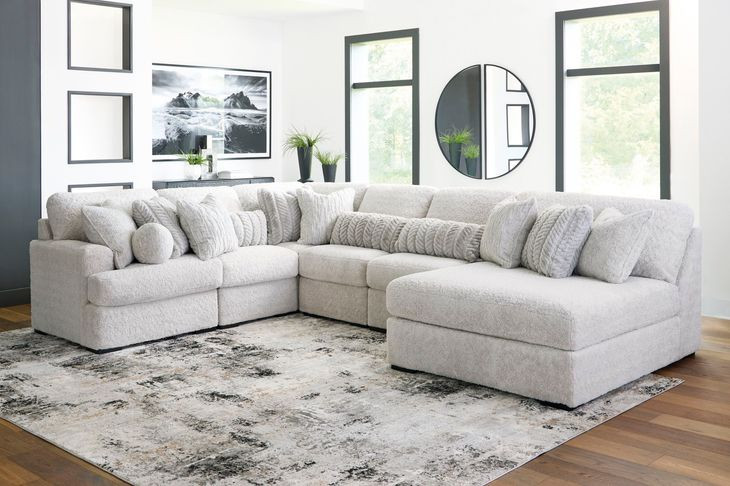 Snodoodle Arctic 6 Piece Sectional with Armless Chaise